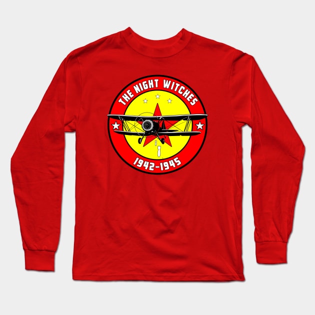 THE NIGHT WITCHES OF WW2 Long Sleeve T-Shirt by theanomalius_merch